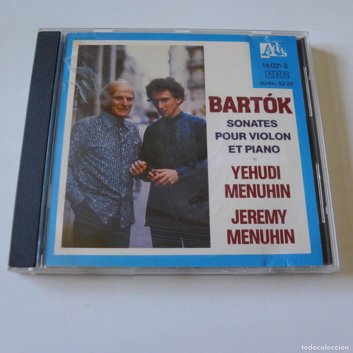 CDs de M&uacute;sica: Bart&oacute;k Yehudi Menuhin, Jeremy Menuhin &ndash; Sonates Pour Violon Et Piano B&eacute;la Bart&oacute;k - CD