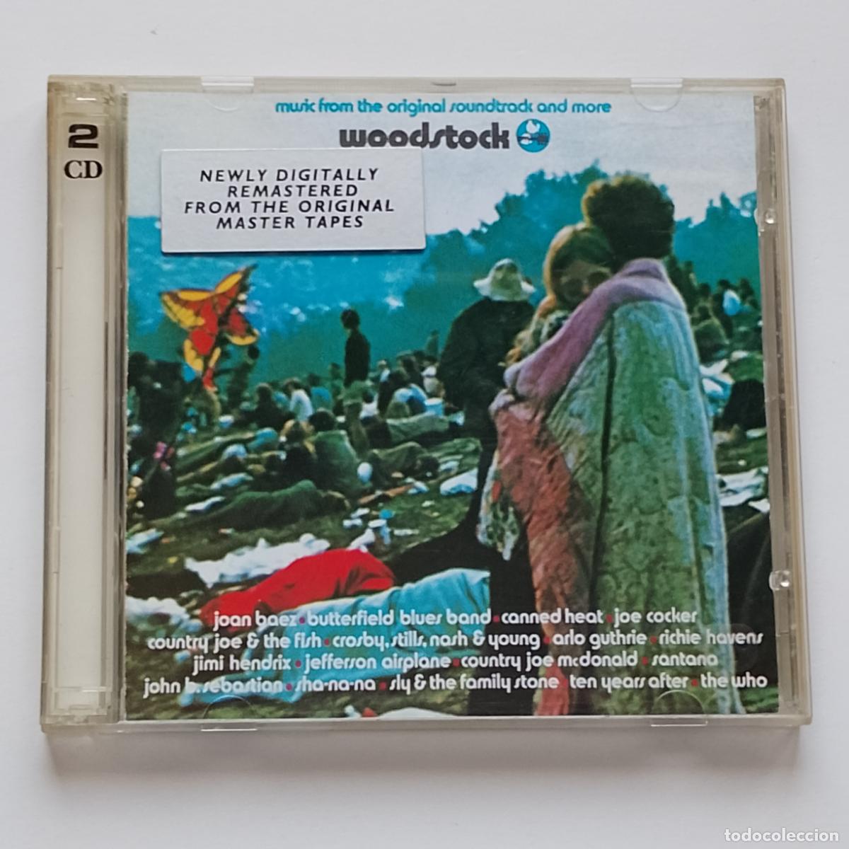 CDs de M&uacute;sica: Varios-Woodstock. Music From The Original Soundtrack And More (2xCD Atlantic) RE 1970. Jimi Hendrix
