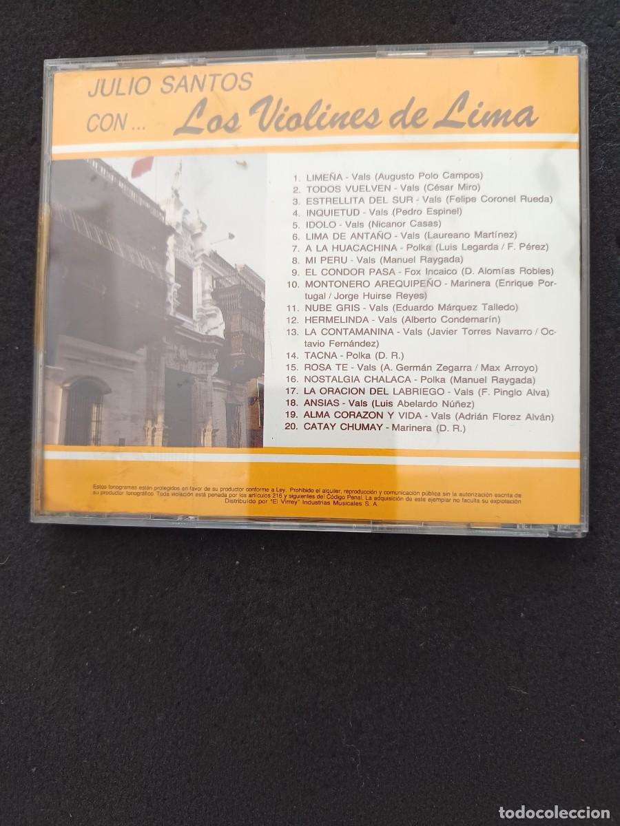 CDs de m&uacute;sica: JULIO SANTOS CON LOS VIOLINES DE LIMA - Foto 2