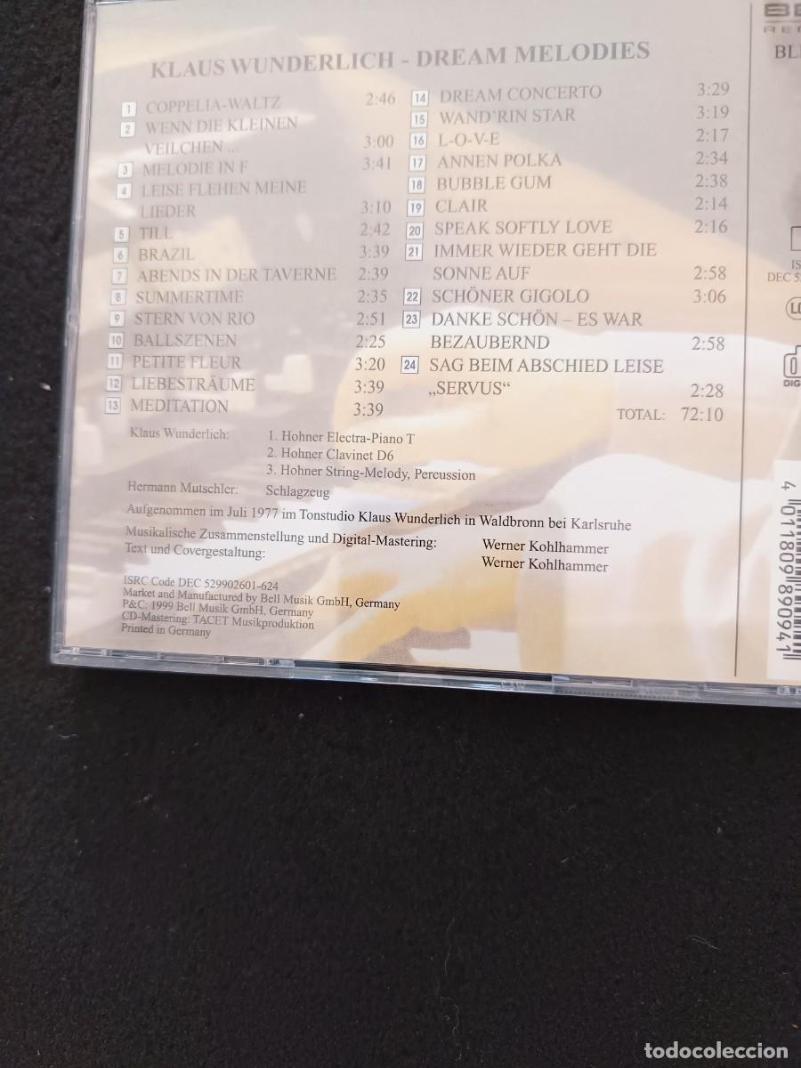 CDs de m&uacute;sica: KLAUS WUNDERLICH. DREAM MELODIES - Foto 2