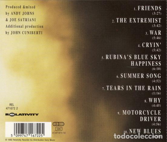 CDs de m&uacute;sica: JOE SATRIANI. THE EXTREMIST. CD. - Foto 2