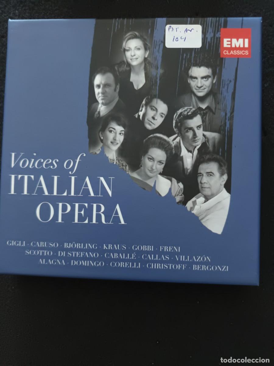 CDs de M&uacute;sica: 5 CD SET. VOICES OF ITALIAN OPERA.