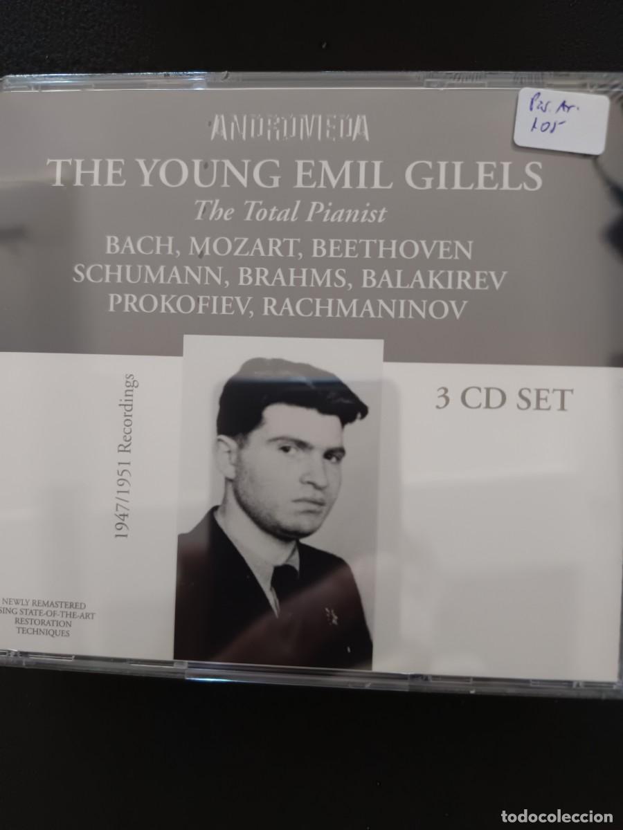 CDs de M&uacute;sica: 3 CD SET. THE YOUNG EMIL GILELS. THE TOTAL PIANIST. BACH, MOZART, BEETHOVEN, SCHUMANN, BRAHMS, ETC