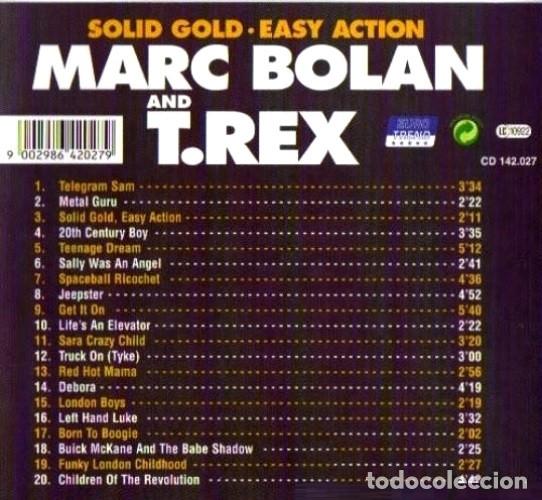 CDs de m&uacute;sica: T-REX. MARC BOLAN. SOLID GOLD. EASY ACTION. CD. - Foto 2
