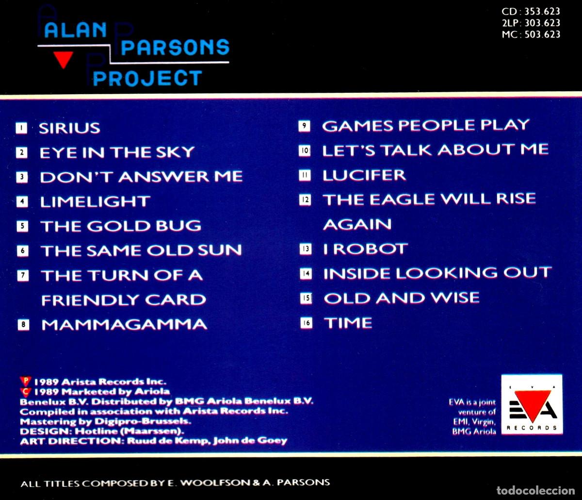 CDs de m&uacute;sica: THE ALAN PARSONS PROJECT. POP CLASSICS. RECOPILATORIO. CD. - Foto 2