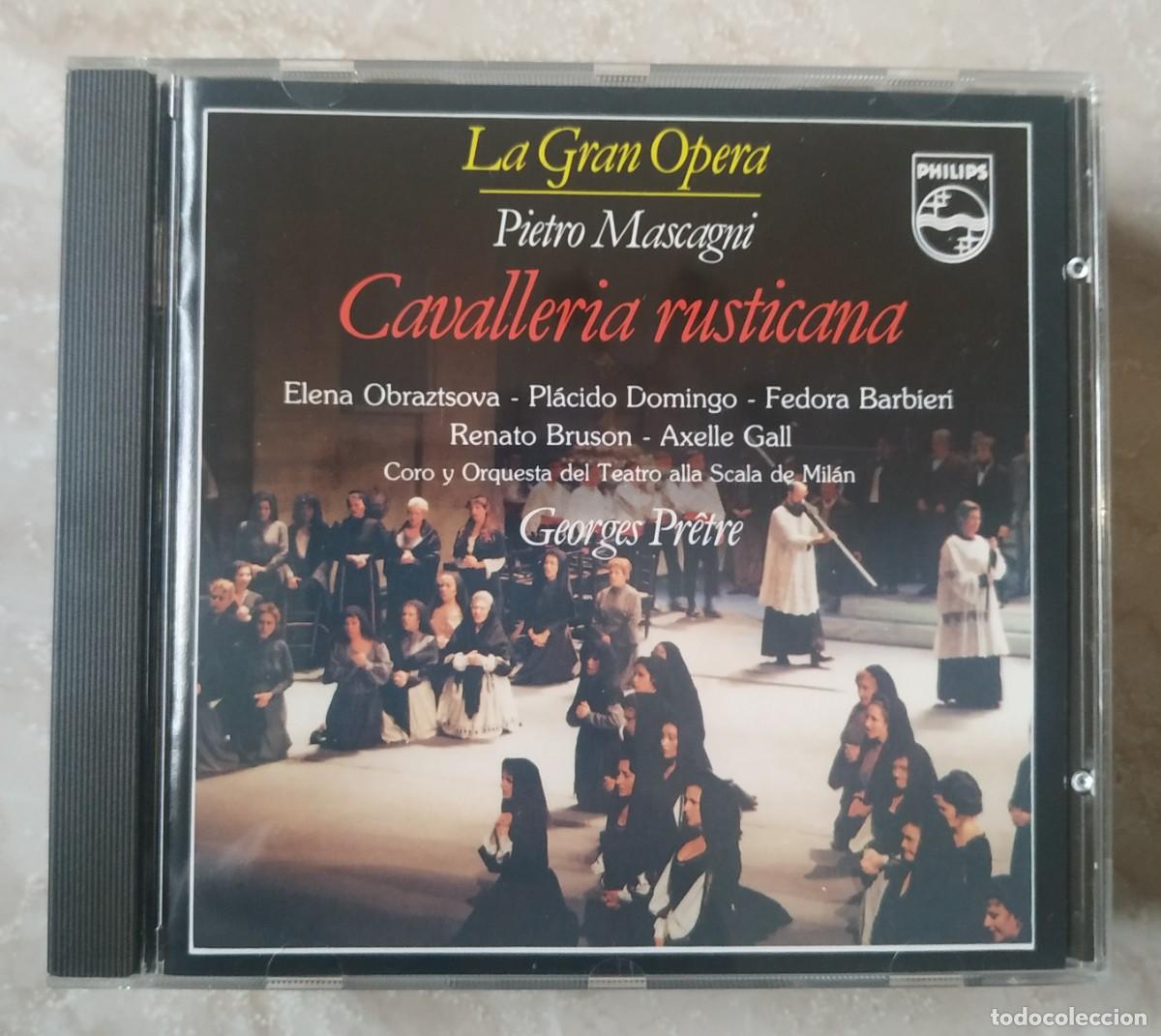 CDs de M&uacute;sica: CD LA GRAN OPERA MASCAGNI CAVALLERIA RUSTICANA