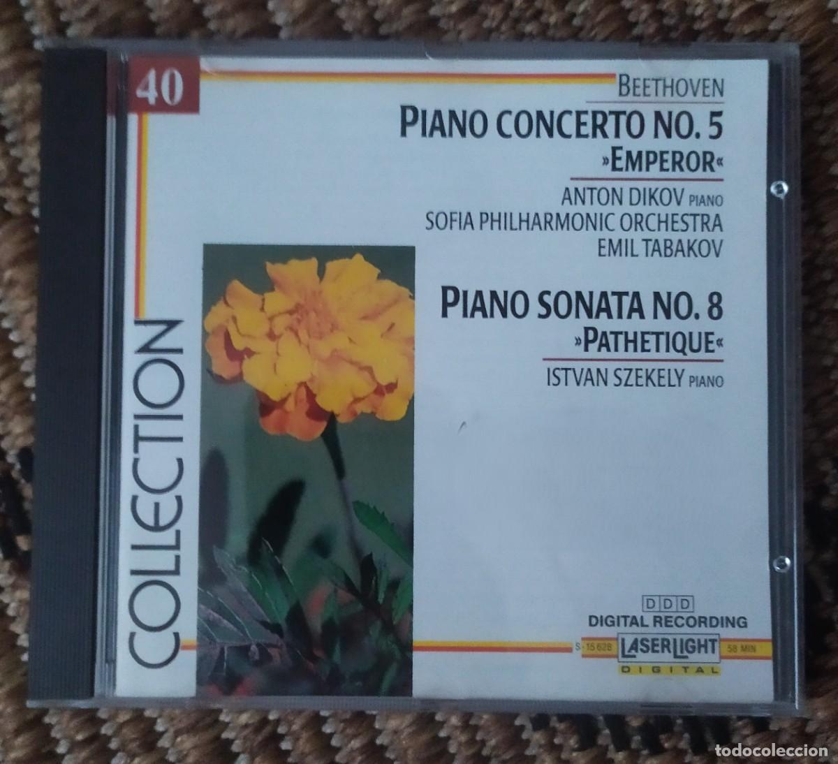 CDs de M&uacute;sica: CD BEETHOVEN PIANO CONCERTO N&ordm; 5 Y PIANO SONATA N&ordm; 8