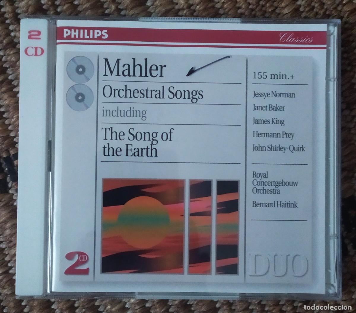 CDs de M&uacute;sica: CD MAHLER ORCHESTRAL SONGS