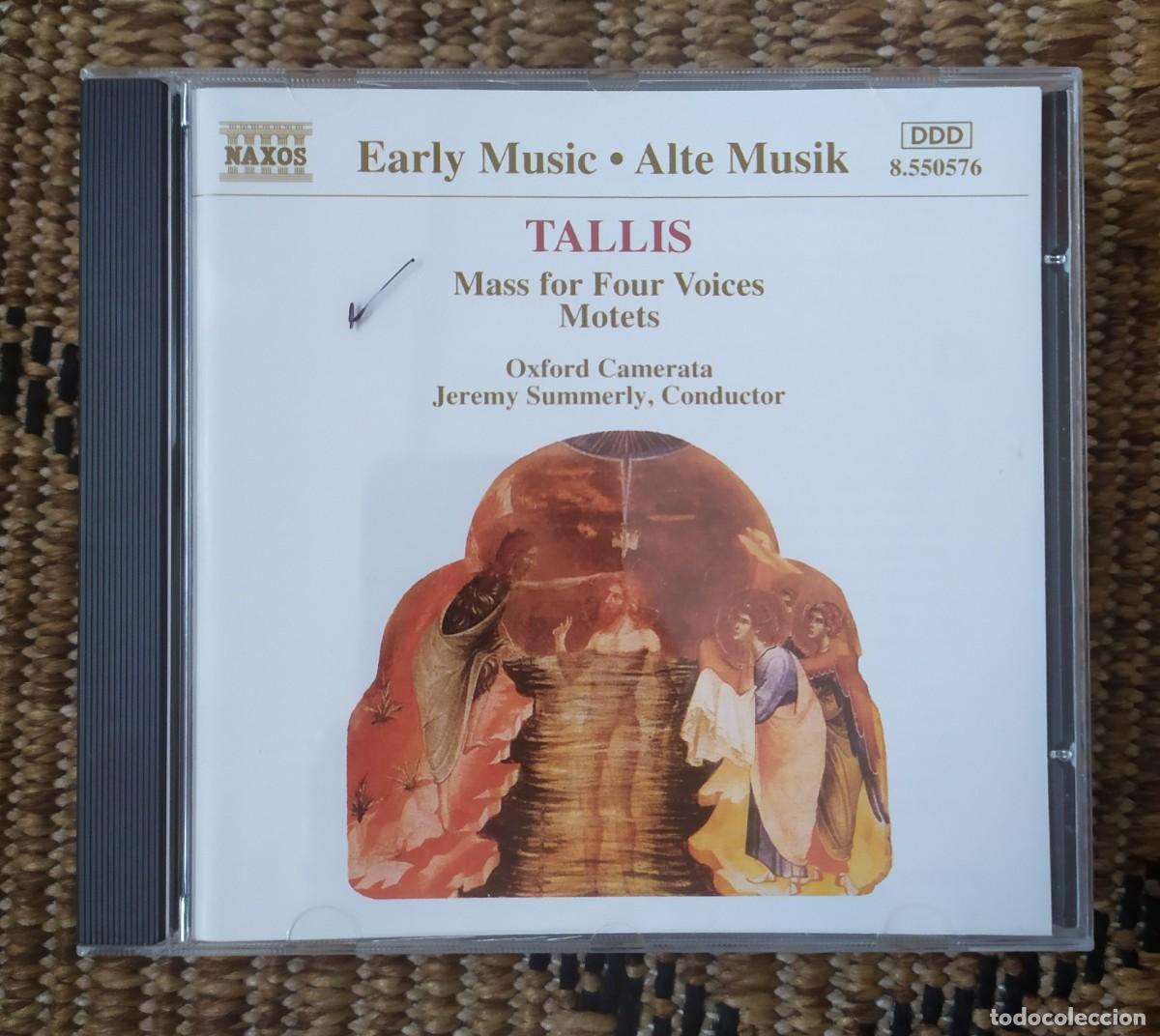 CDs de M&uacute;sica: CD TALLIS - MASS FOR FOUR VOICES MOTETS - JEREMY SUMMERLY