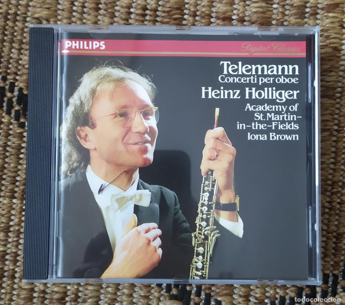 CDs de M&uacute;sica: CD TELEMANN CONCERTI PER OBOE HEINZ HOLLIGER