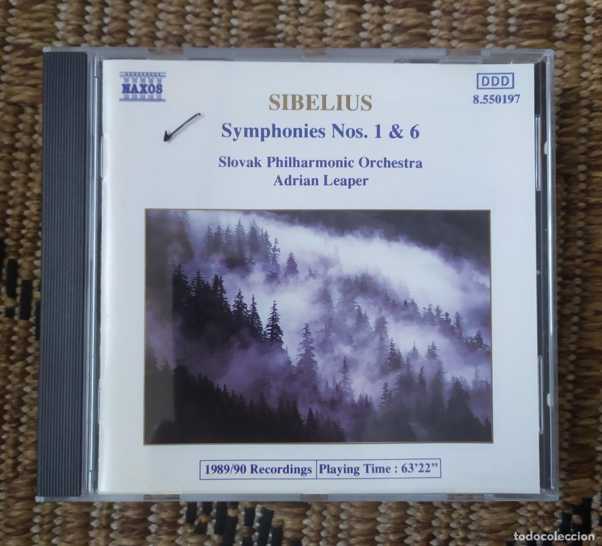 CDs de M&uacute;sica: CD ADRIAN LEAPER SIBELIUS SYMPHONIES Nos 1 & 6