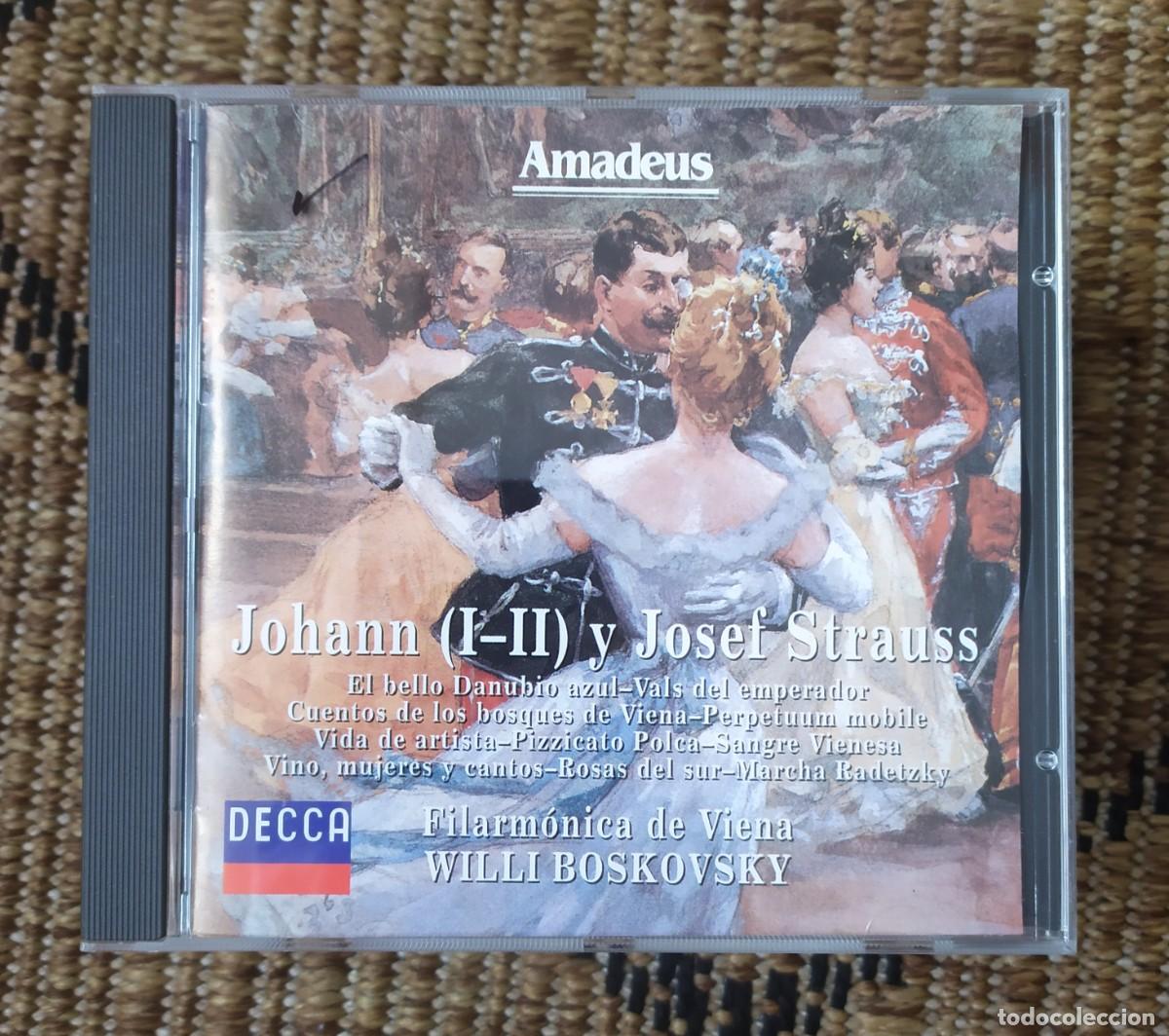 CDs de M&uacute;sica: CD JOHANN I-II Y JOSEF STRAUSS - FILARMONICA DE VIENA, WILLI BOSKOVSKY