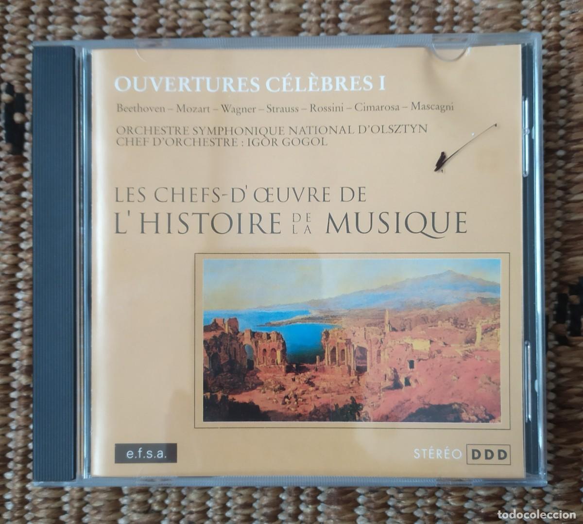 CDs de M&uacute;sica: CD OUVERTURES CELEBRES I LES CHEFS D&acute;CEUVRE DE L&acute;HISTOIRE DE LA MUSIQUE