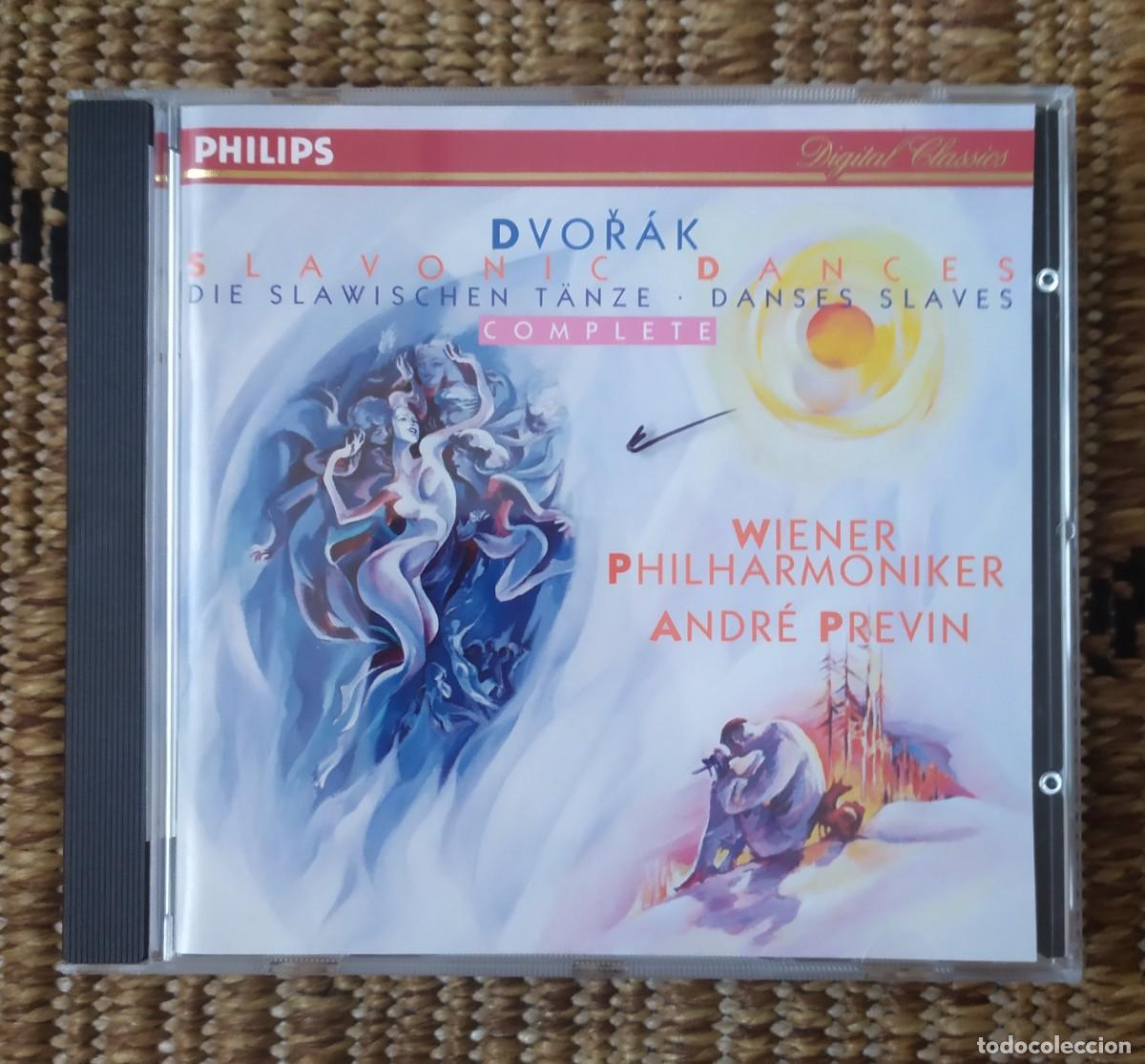 CDs de m&uacute;sica: CD DVORAK. SLAVONIC DANCES. COMLETE - ANDRE PREVIN - Foto 1