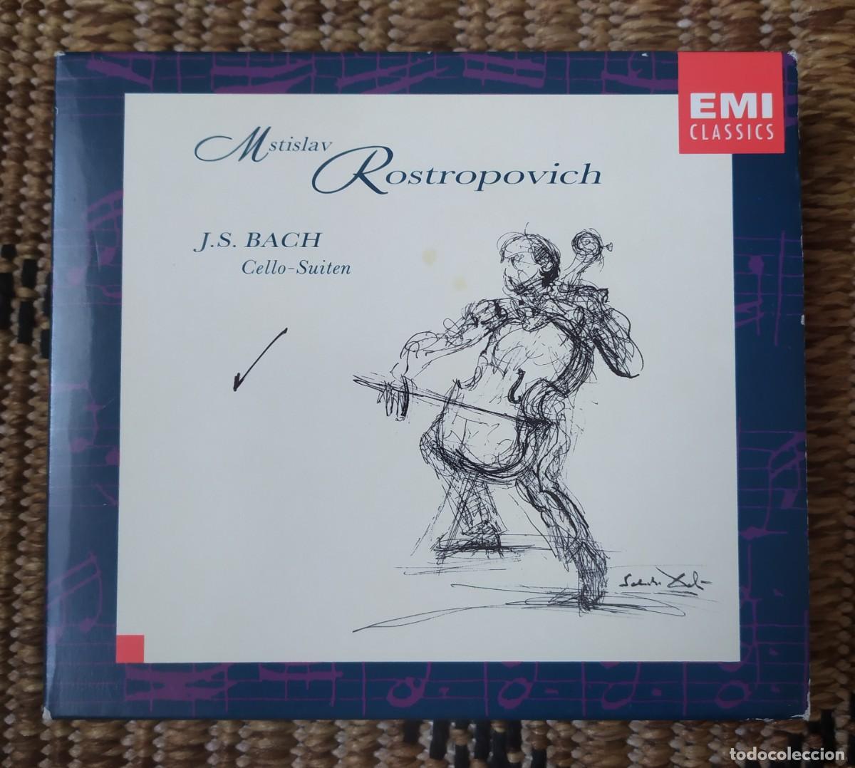 CDs de M&uacute;sica: CD MSTISLAV ROSTROPOVICH BACH CELLO SUITEN