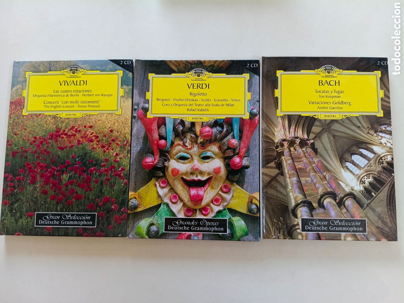 CDs de M&uacute;sica: GRAN SELECCION DEUTSCHE GRAMOPHON - 3 VOLUMENES LIBRO MAS CDs RBA 2005.