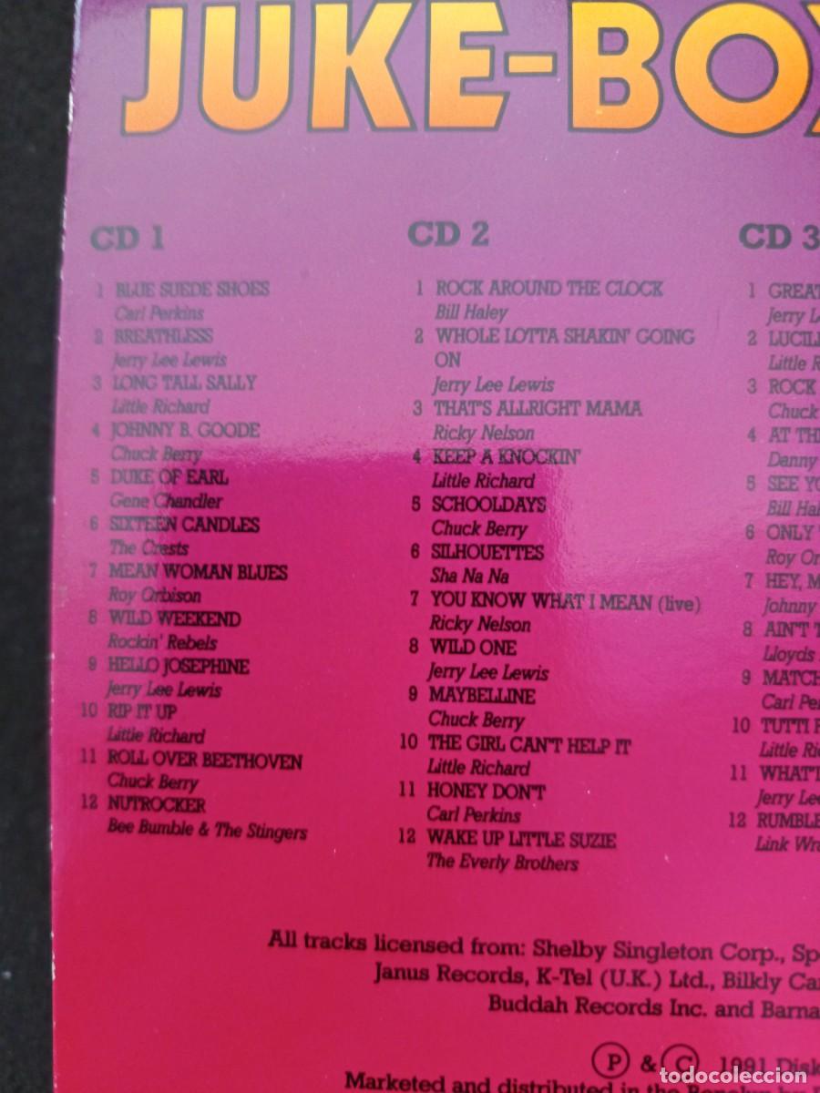 CDs de m&uacute;sica: 4 CD. JUKE-BOX. ROCKN ROLL HITS 4 CD - Foto 3