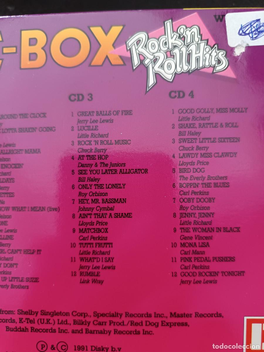 CDs de m&uacute;sica: 4 CD. JUKE-BOX. ROCKN ROLL HITS 4 CD - Foto 4