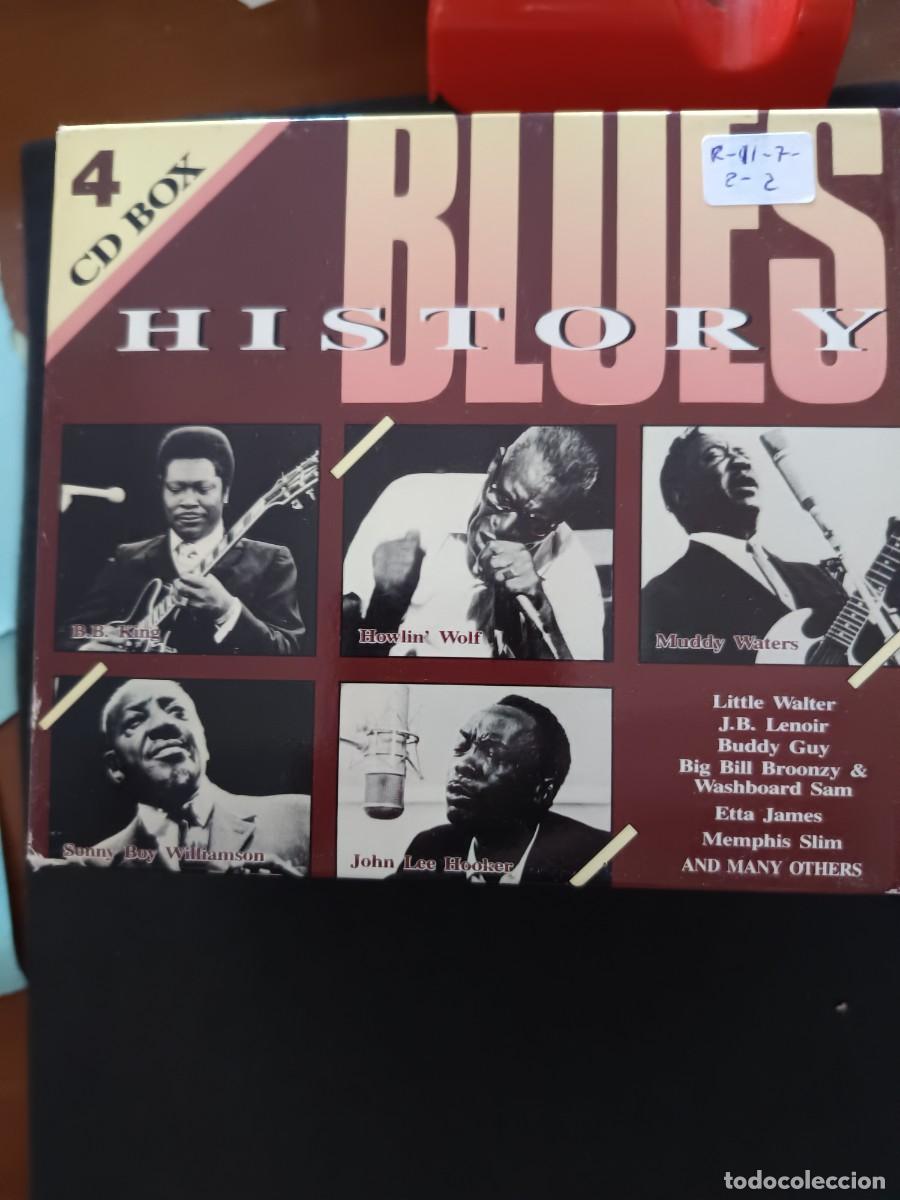 CDs de Musique: CAJA 4 CD HISTORY BLUES: LITTLE WALTER; J.B. LENOIR, BUDDY GUY; ETTA JAMES, MEMPHIS SLIM, A. M. O