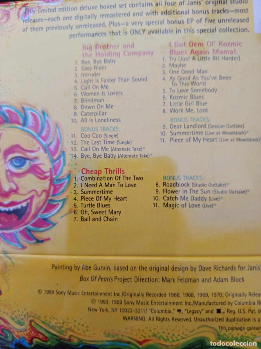 CDs de M&uacute;sica: CAJA 5 CD. THE JANIS JOPLIN COLLECTION. BOX OF PEARLS 5 CD