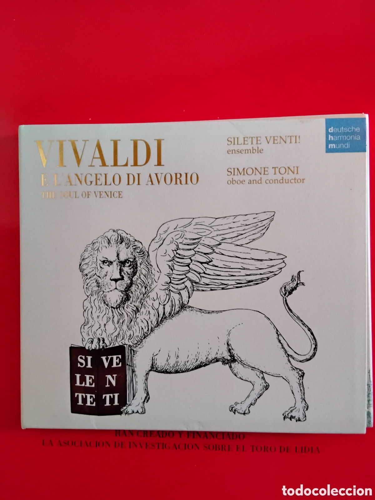 CDs de M&uacute;sica: VIVALDI E L'ANGELO DI AVORIO. THE SOUL OF VENICE. SILETE VENTE. SIMONE TONI. CD CON LIBRETO
