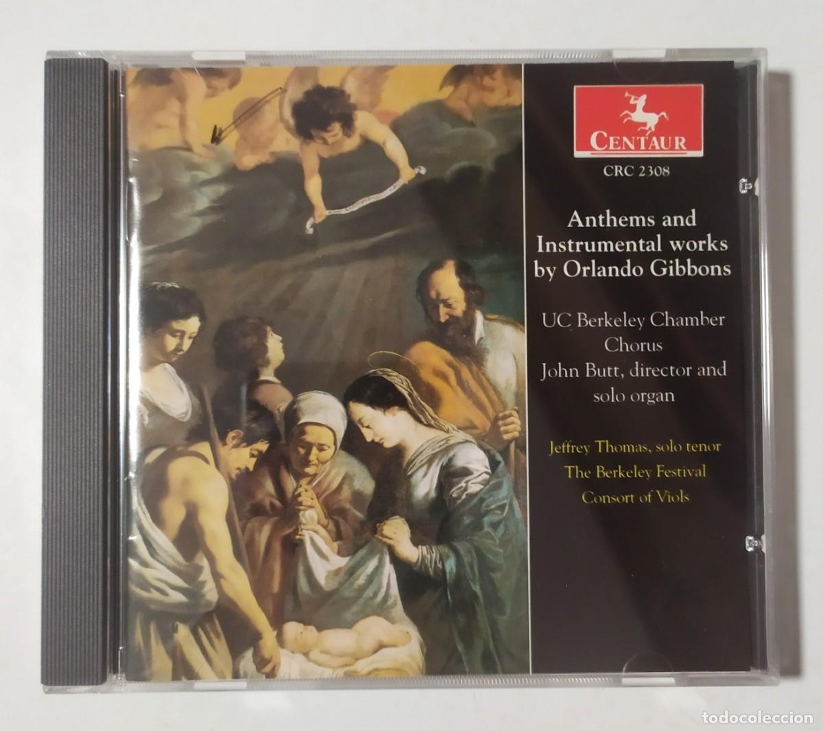 CDs de M&uacute;sica: CD ANTHEMS AND INSTRUMENTAL WORKS BY ORLANDO GIBBONS