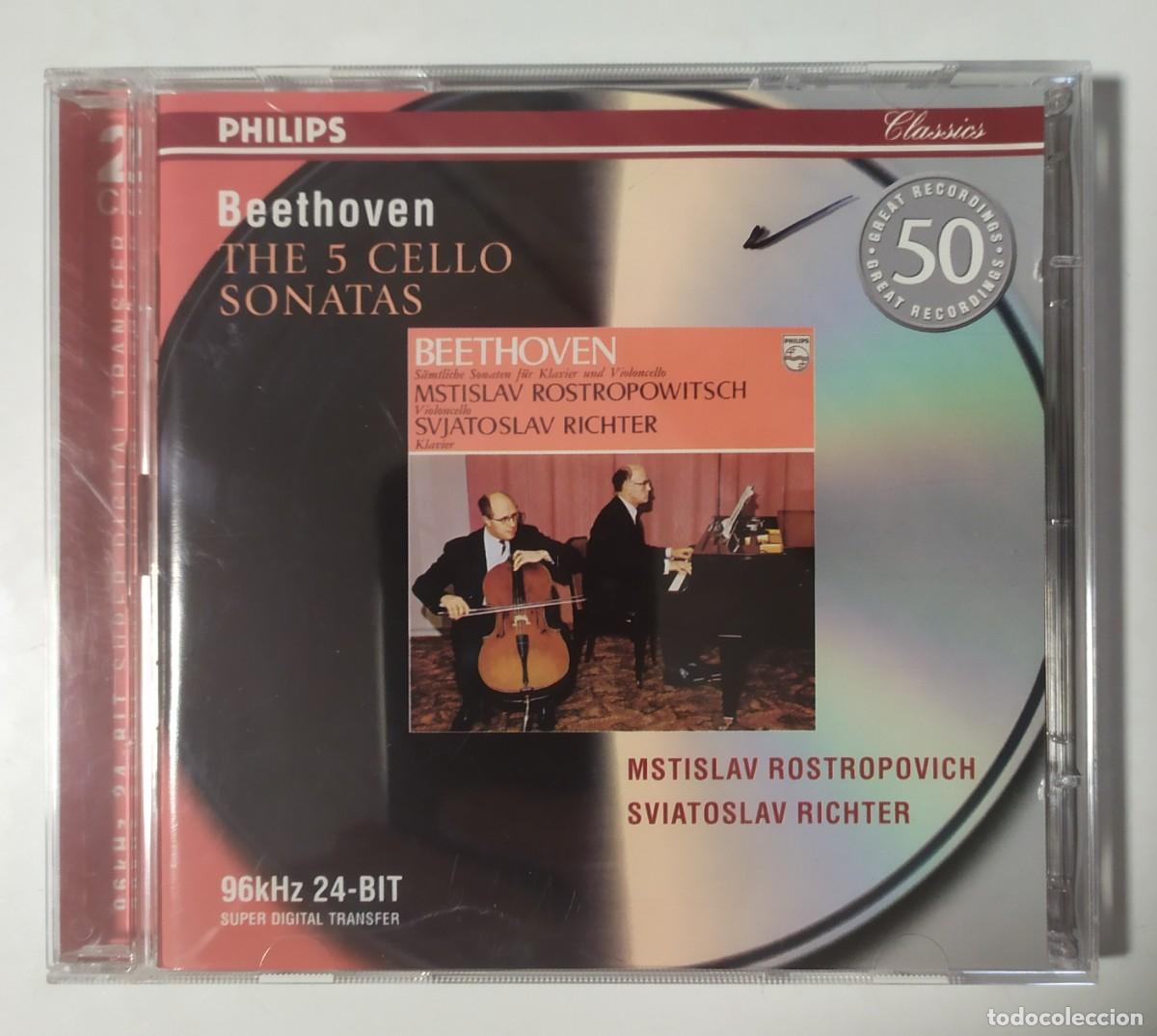 CDs de M&uacute;sica: CD BEETHOVEN THE 5 CELLO SONATAS