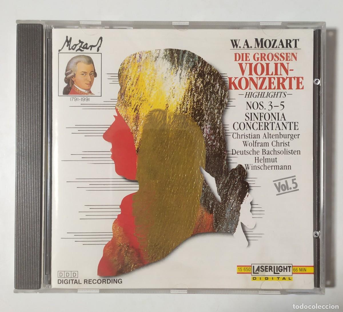 CDs de M&uacute;sica: CD MOZART DIE GROSSEN VIOLIN KONZERTE