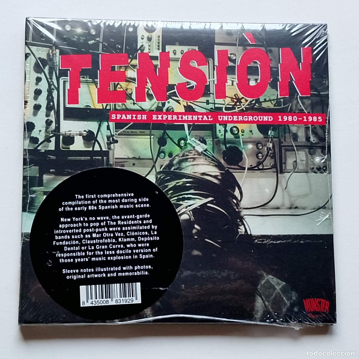CDs de M&uacute;sica: Varios-Tensi&ograve;n. Spanish Experimental Underground 1980-1985 (CD Munster) Claustrofobia, Mar Otra Vez