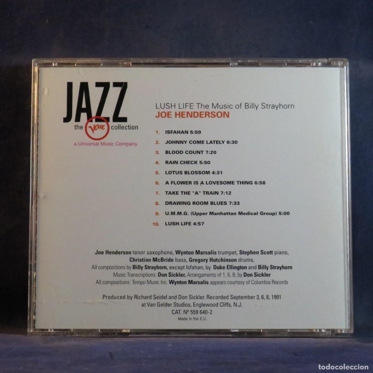 CDs de m&uacute;sica: JOE HENDERSON - LUSH LIFE - CD - Foto 2