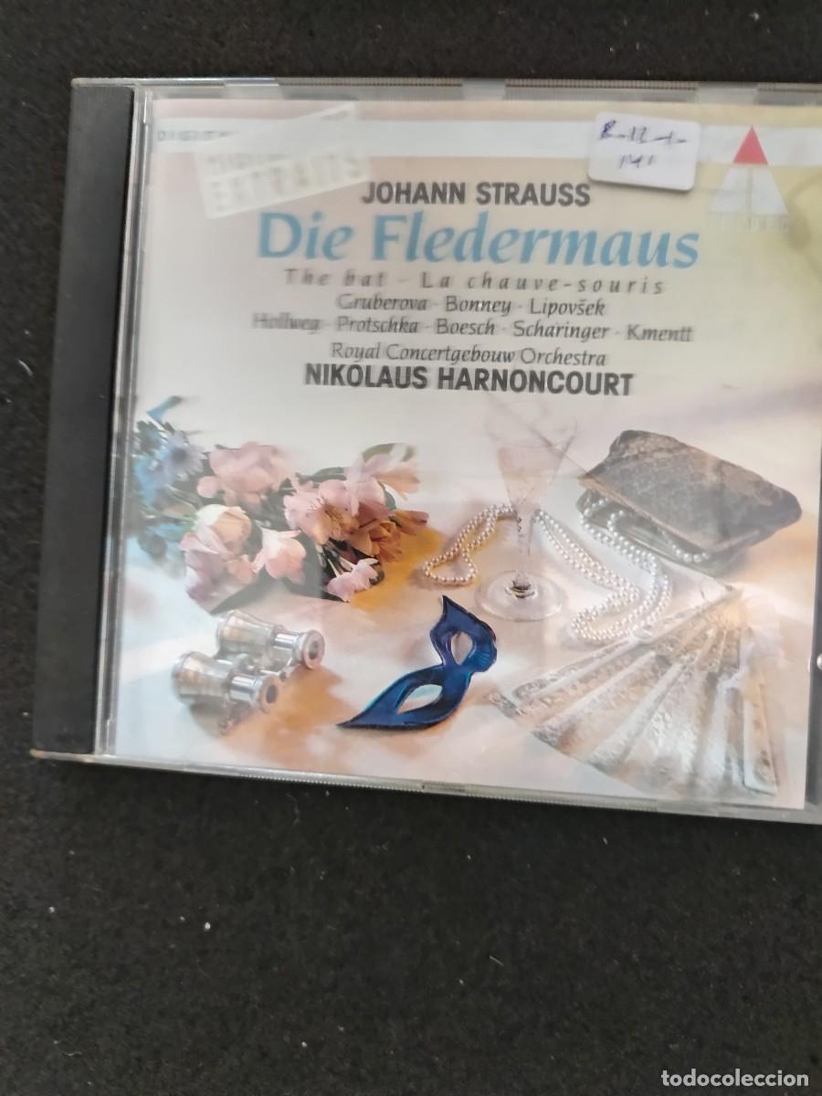 CDs de M&uacute;sica: DIE FLEDERMAUS (EL MURCI&Eacute;LAGO) JOHAN STRAUSS. DIR.: NIKOLAUS HARNONCOURT. EXTRACTOS