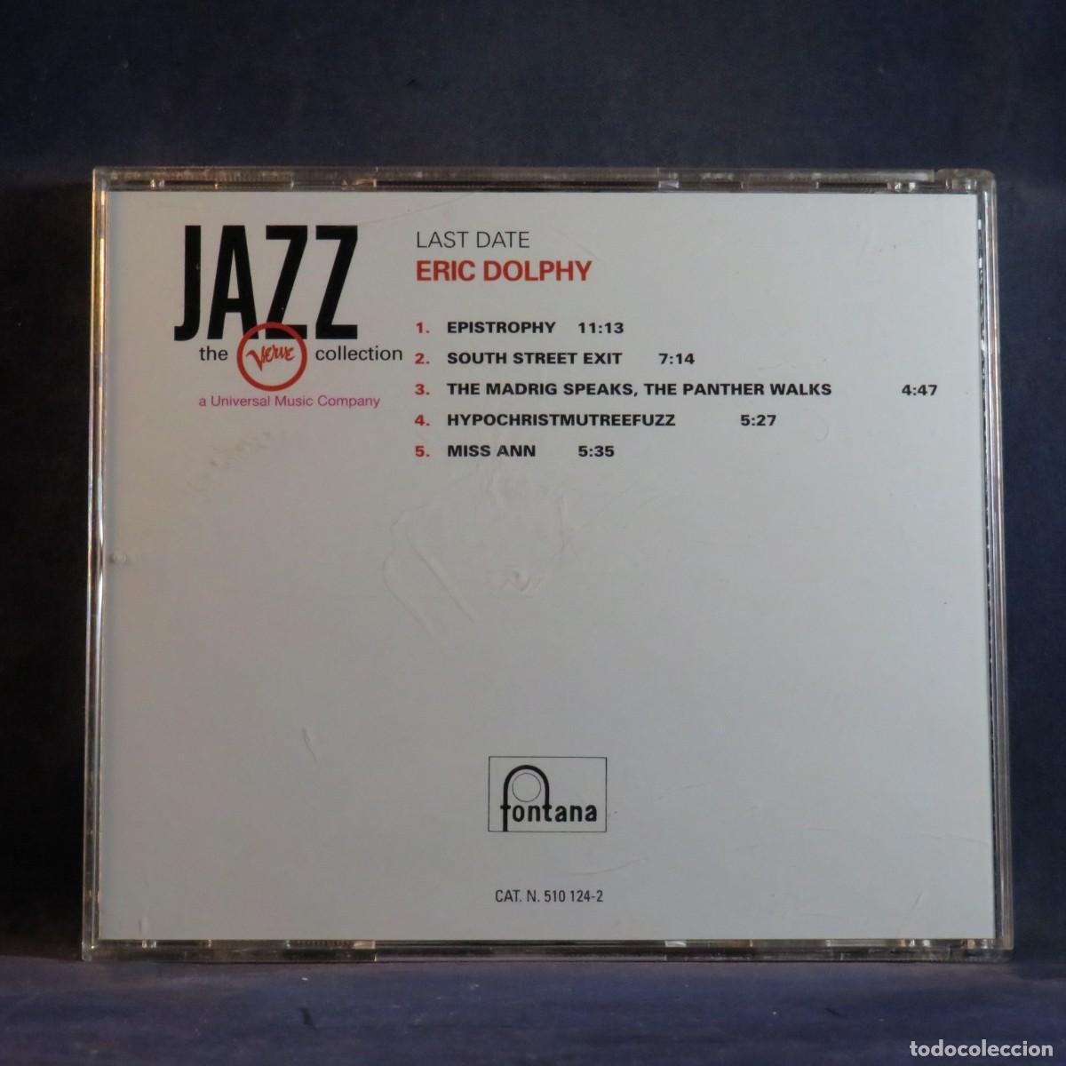 CDs de m&uacute;sica: ERIC DOLPHY &ndash; LAST DATE - CD - Foto 2