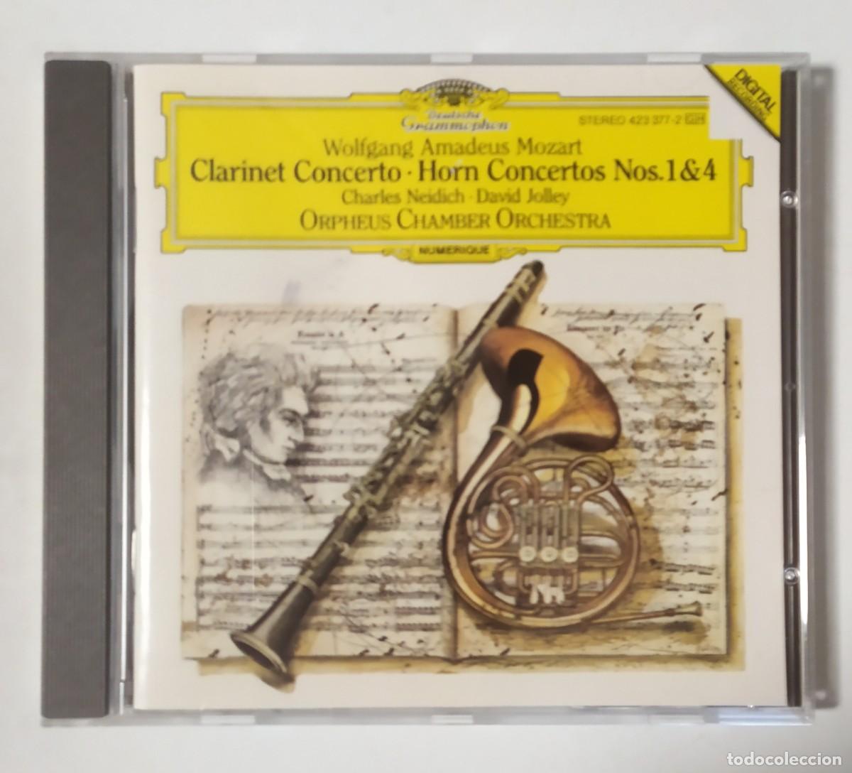 CDs de M&uacute;sica: CD MOZART CLARINET CONCERTO - HORN CONCERTOS