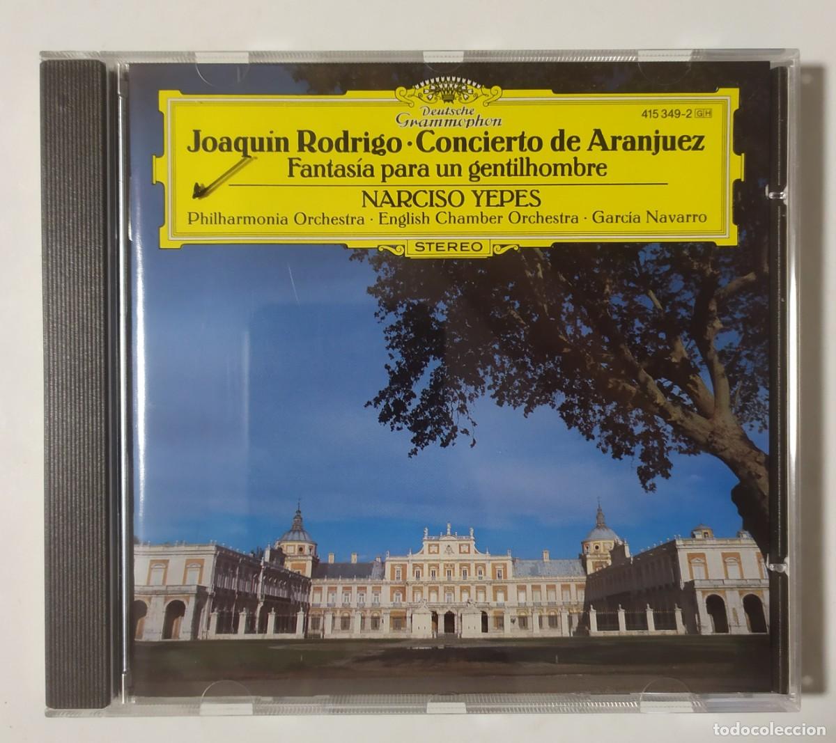 CDs de M&uacute;sica: CD JOAQUIN RODRIGO CONCIERTO DE ARANJUEZ FANTASIA PARA UN GENTILHOMBRE - YEPES