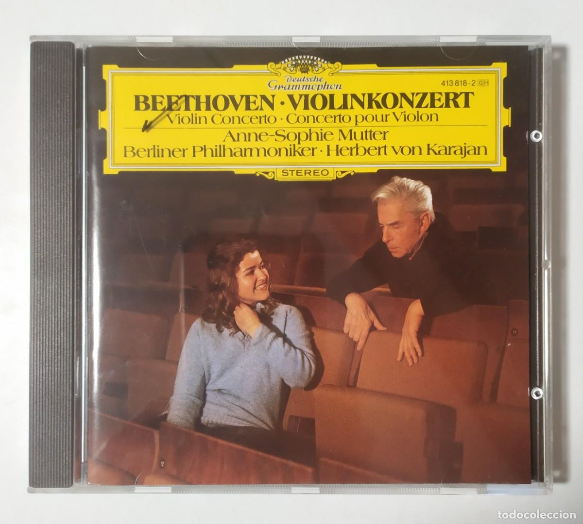 CDs de M&uacute;sica: CD BEETHOVEN VIOLINKONZERT ANNE-SOPHIE MUTTER - VON KARAJAN