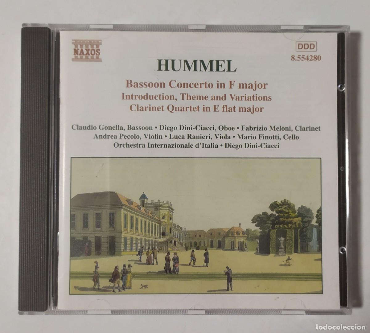 CDs de M&uacute;sica: CD HUMMEL BASSOON CONCERTO IN F MAJOR