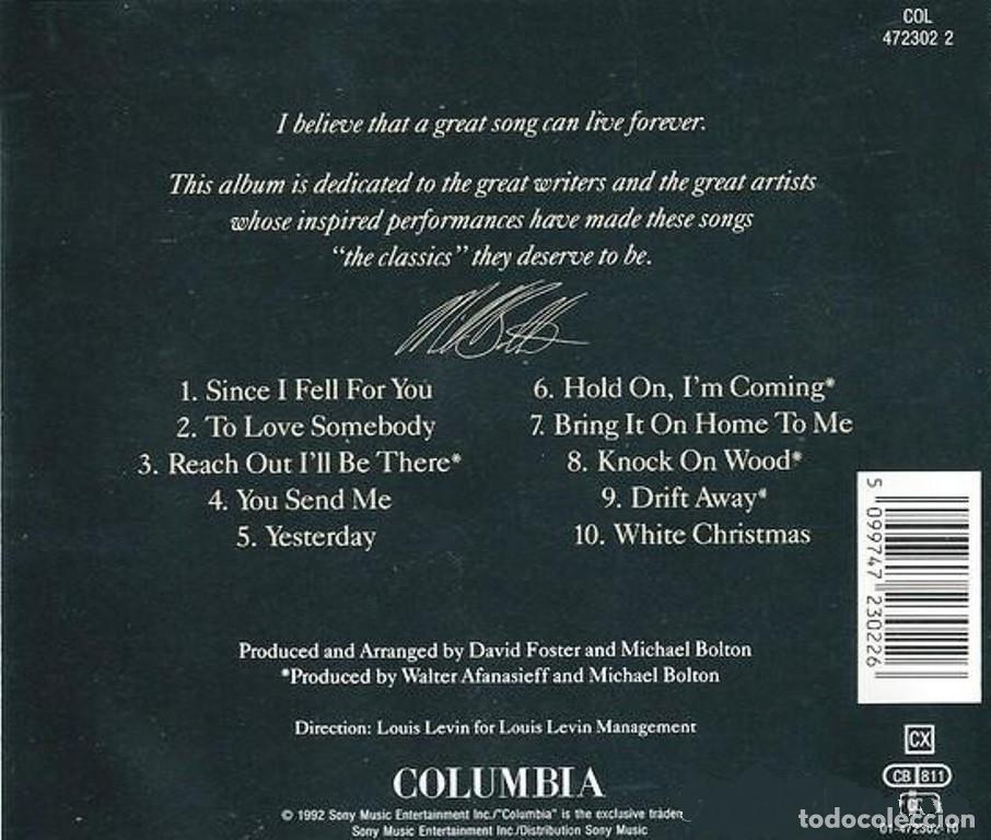 CDs de m&uacute;sica: �T3552 - MICHAEL BOLTON. TIMELESS [THE CLASSICS]. CD. - Foto 2