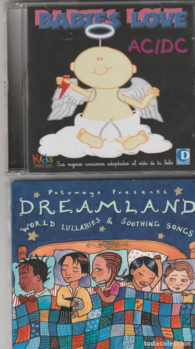 CDs de M&uacute;sica: LOTE -2 CD-Dreamland - World Lullabies & Soothing Songs +CD BABIES LOVE AC/DC