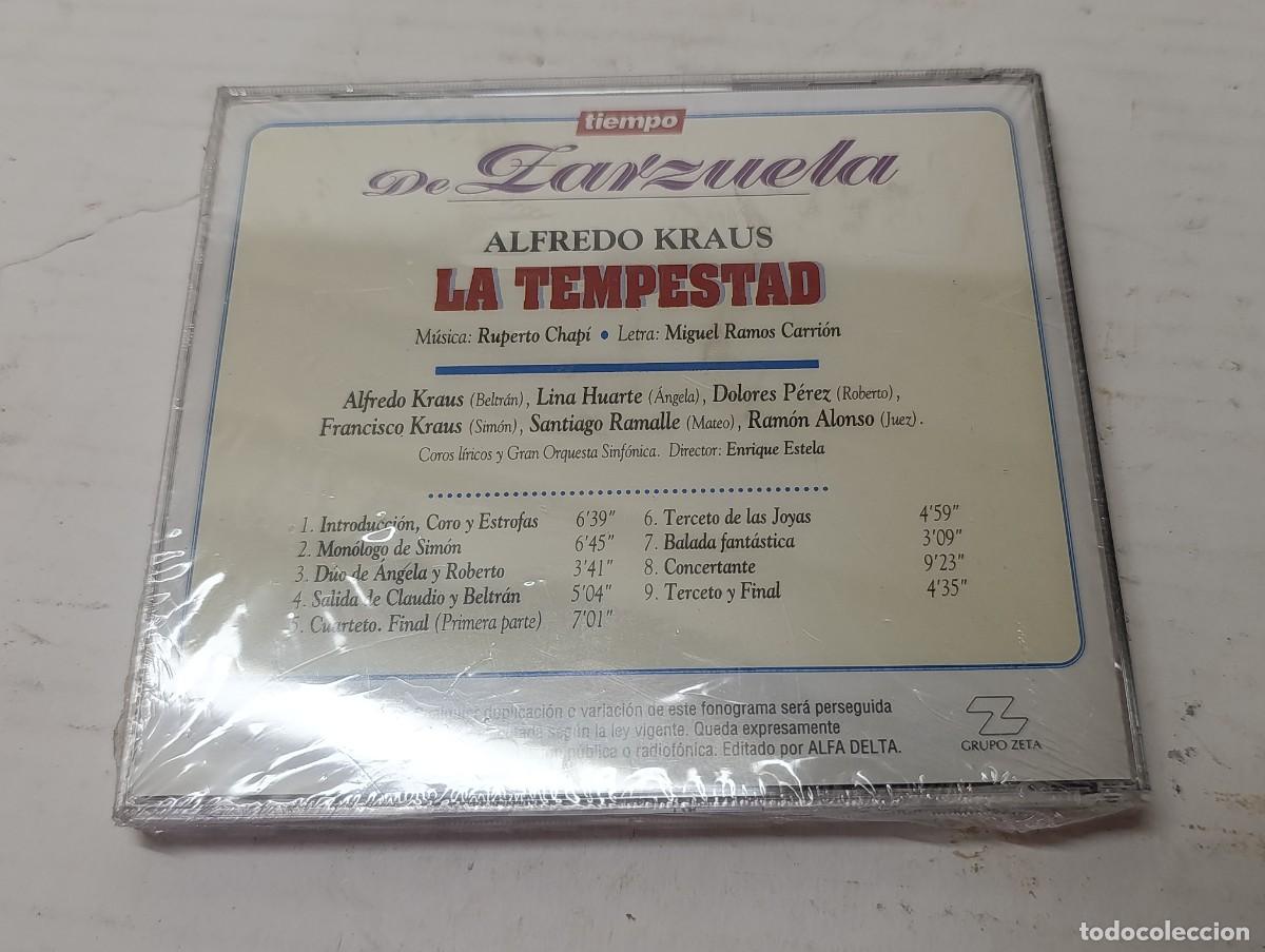 CDs de m&uacute;sica: Cd Zarzuela Alfredo Kraus (La Tempestad) - Foto 2