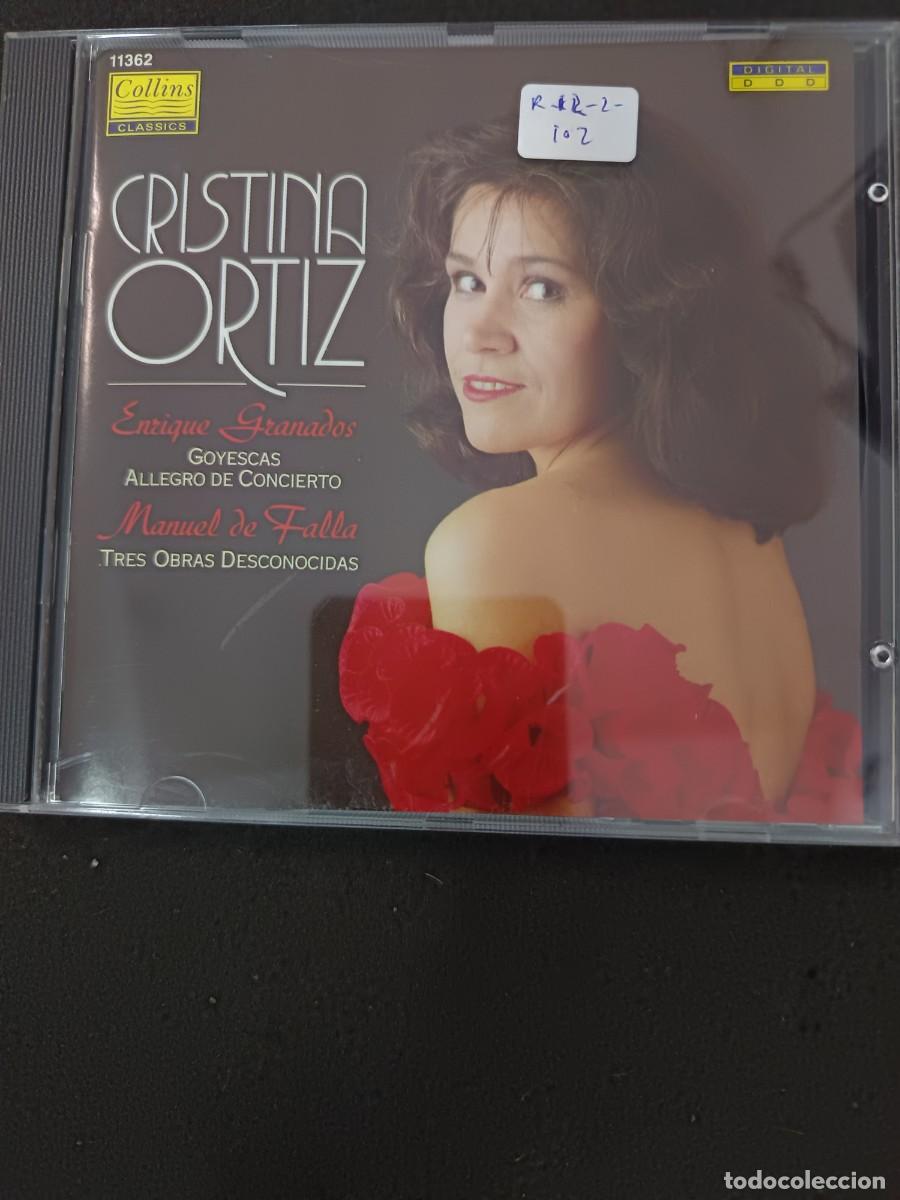 CDs de M&uacute;sica: GRANADOS: GOYESCAS / ALLEGRO DE CONCIERTO / DE FALLA: TRES OBRAS DESCONOCIDAS. PIANO: CRISTINA ORTIZ