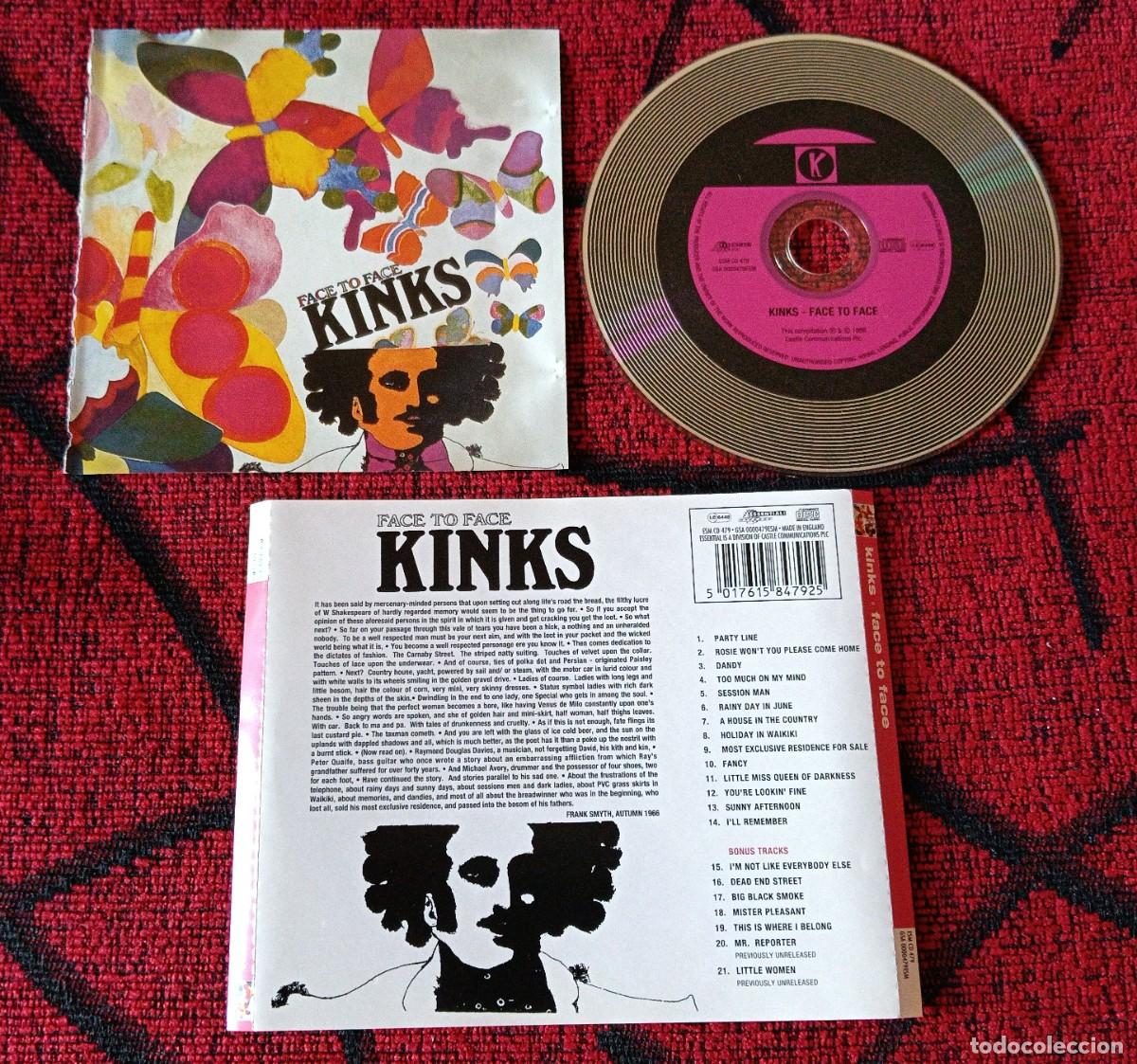 CDs de m&uacute;sica: KINKS ** Face To Face ** CD REEDICION 1998 UK - Foto 1