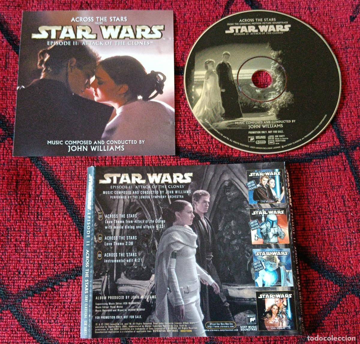 CDs de M&uacute;sica: STAR WARS **Across The Stars - Episode II: Attack Of The Clones** CD SINGLE PROMOCIONAL 2002