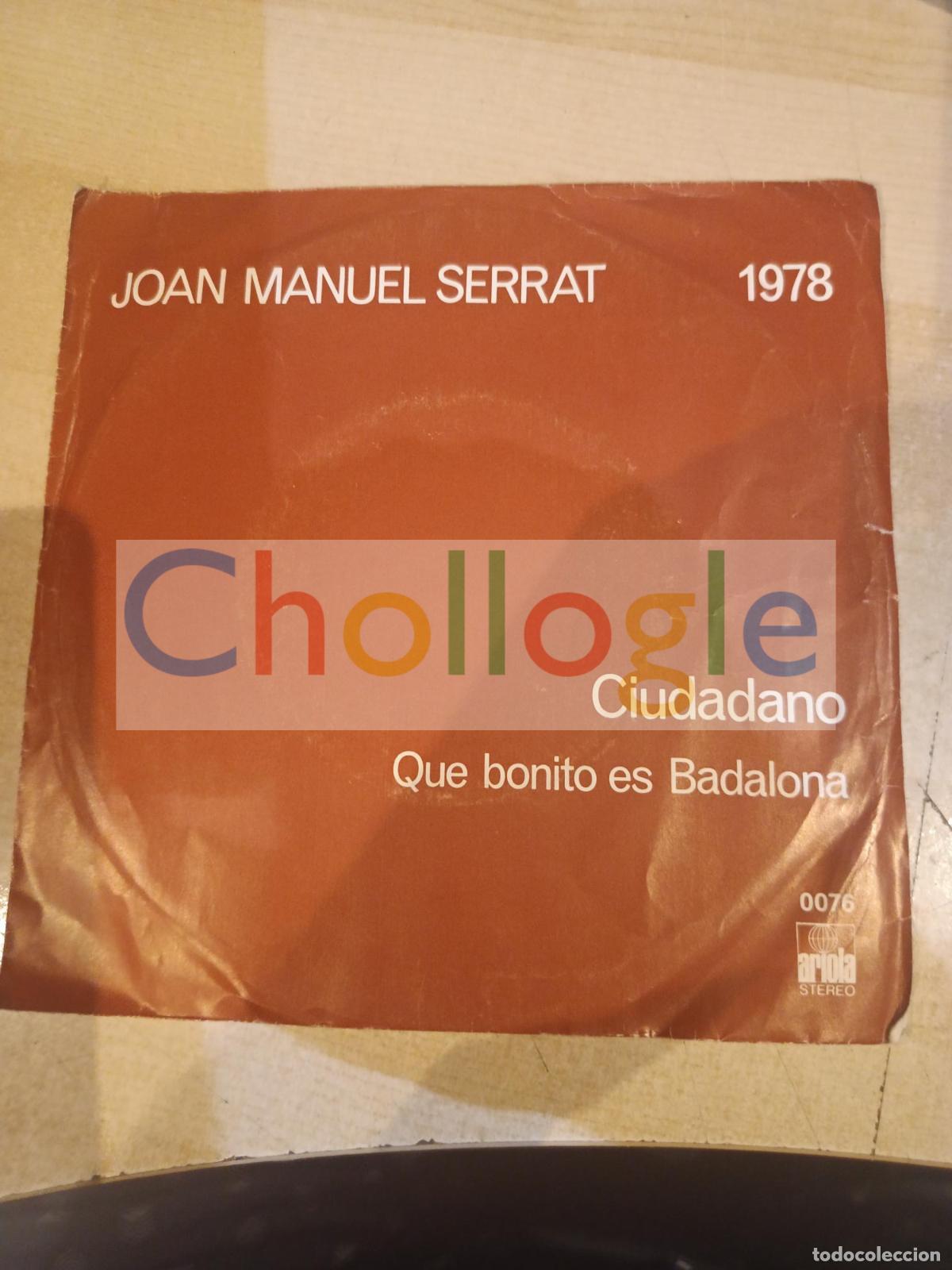 CDs de m&uacute;sica: Single vinilo Serrat Ciudadano - Foto 1