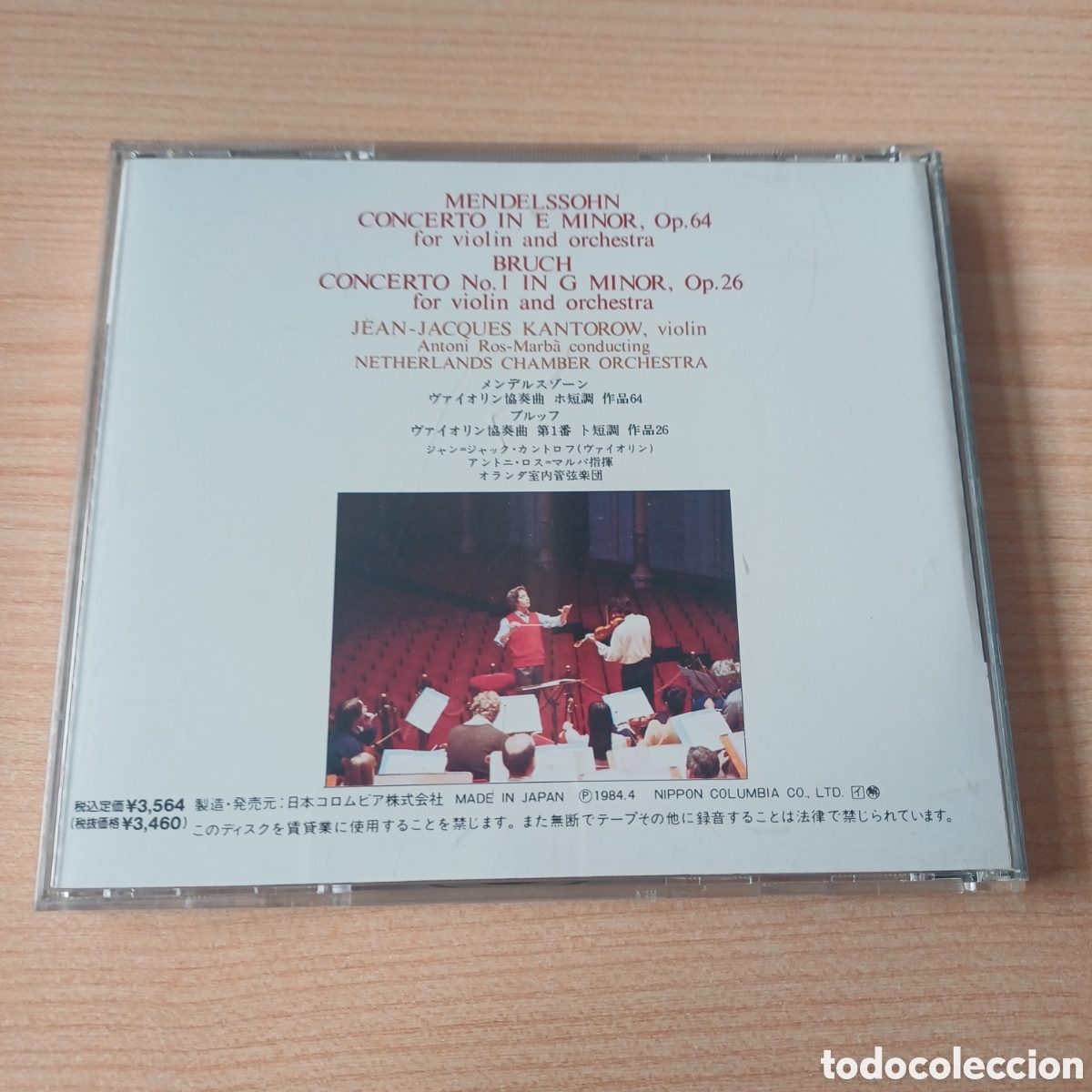 CDs de m&uacute;sica: MENDELSSOHN VIOLIN CONCERTO IN E MENOR BRUCH CD - Foto 2