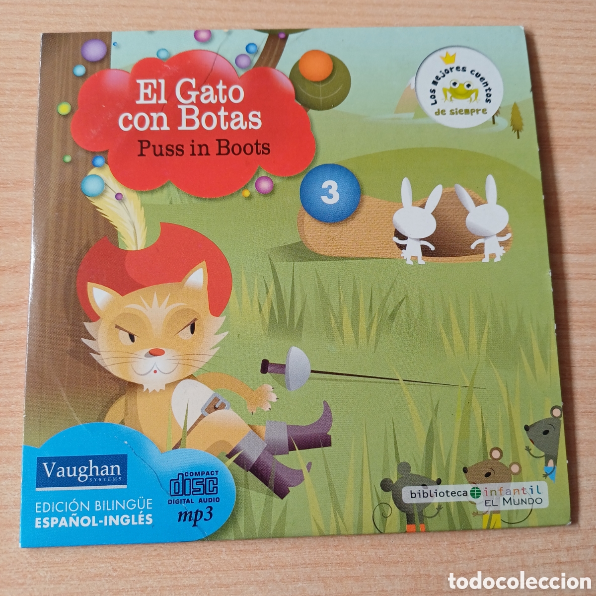 CDs de M&uacute;sica: EL GATO CON BOTAS CD LOS MEJORES CUENTOS DE SIEMPRE EDICION BILING&Uuml;E VAUGHAN