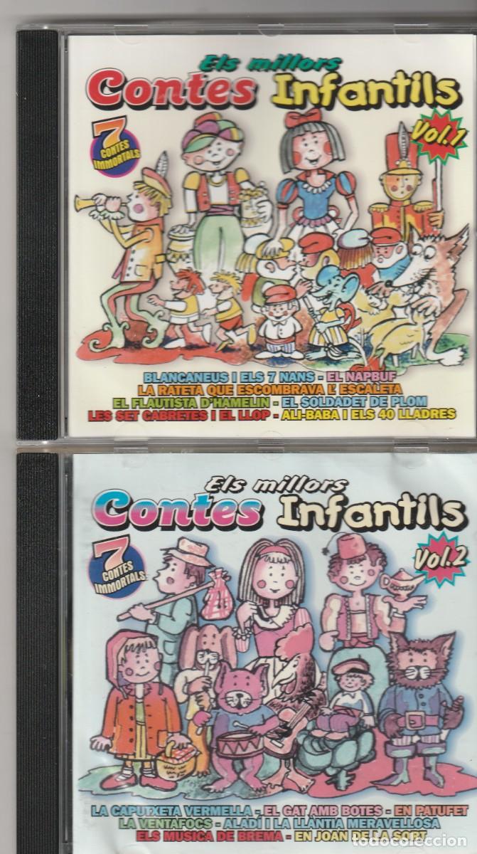CDs de M&uacute;sica: 2-CDs con Els millors Contes InfantILS-Vol.1+VL-2