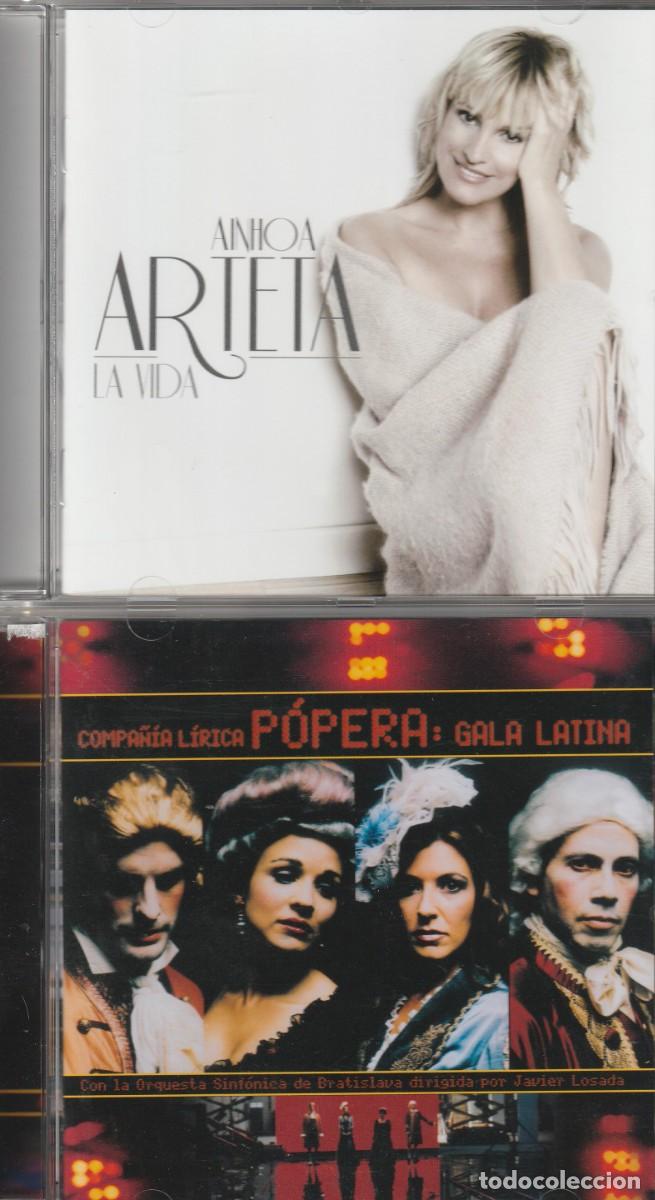 CDs de M&uacute;sica: Lote 2 CDs: Ainhoa Arteta - La Vida + P&oacute;pera -Compa&ntilde;&iacute;a L&iacute;rica P&oacute;pera &ndash; Gala Latina-2005-