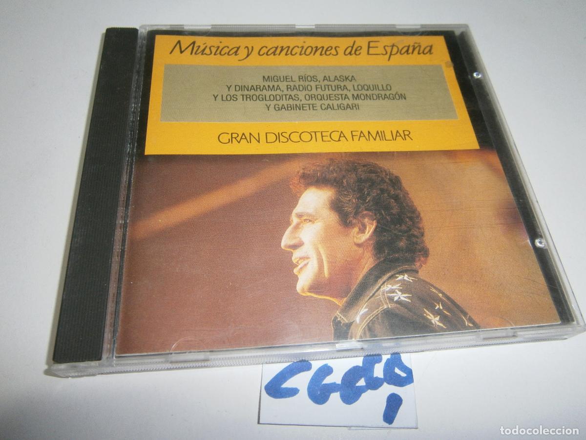 CDs de M&uacute;sica: ANTIGUO CD - MUSICA Y CANCIONES DE ESPA&Ntilde;A -MIGUEL RIOS, MONDRAGON, ALASKA, RADIO FUTURA, LOQUILLO...