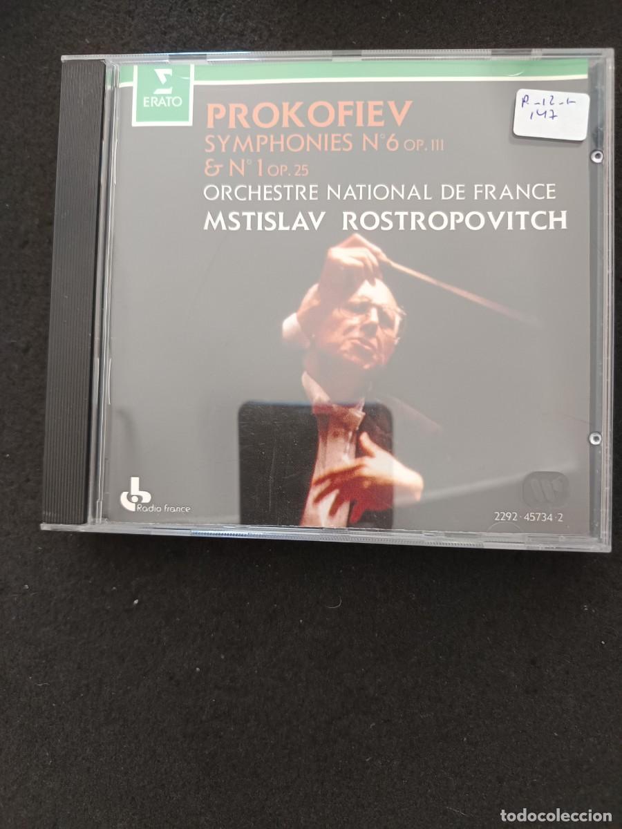 CDs de M&uacute;sica: PROKOFIEV: SYMPHONIES N&ordm; 6 OP. 111 & N&ordm; 1 OP 25. DIR.: MSTISLAV ROSTROPOVITCH. ORCHESTRE NATIONALE