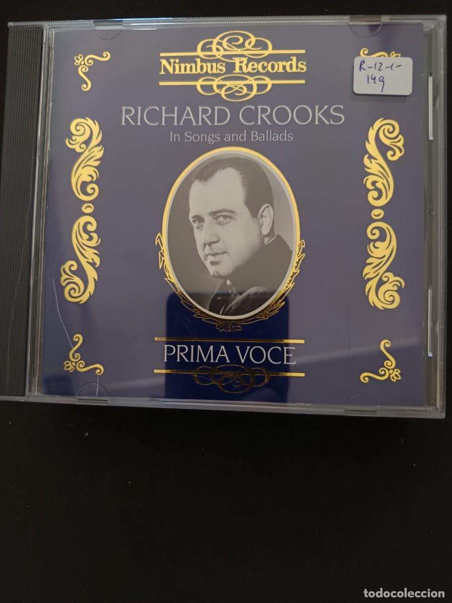 CDs de M&uacute;sica: RICHARD CROOKS IN SONGS AND BALLADS. (NIMBUS RECORDS, PRIMA VOCE)